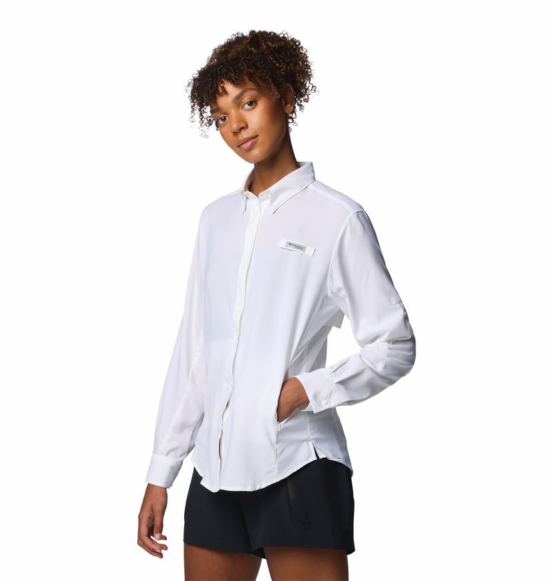 Blusa-Para-Mujer-Manga-Larga-Pfg-Tamiami™-Ii-Blanca-Columbia