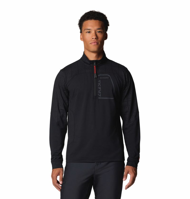 Fleece-Para-Hombre-1-2-Cierre-Vader™-Negro-Columbia