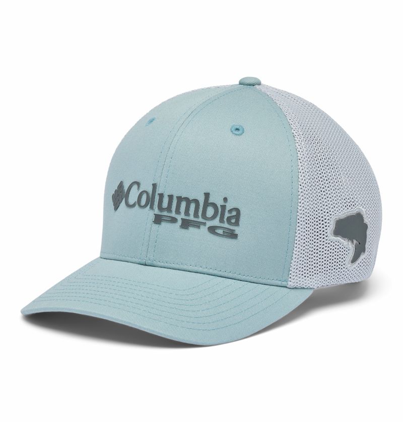Gorro-Con-Malla-PFG-Logo™-Celeste-Columbia