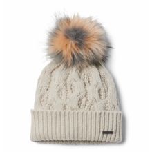 Chullo Para Mujer de Punto Trenzado Con Pompón Boundless Days™ Beige Columbia