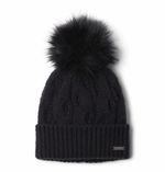 Chullo-Para-Mujer-de-Punto-Trenzado-Con-Pompon-Boundless-Days™-Negro-Columbia