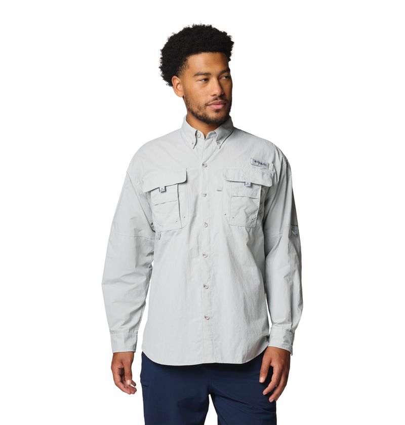 Camisa-Para-Hombre-Manga-Larga-PFG-Bahama™-ll-Gris-Columbia