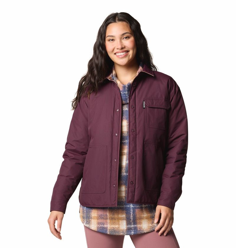 Casaca-Para-Mujer-Sintetica-Reversible-Longhorn-Ridge™-Guinda-Columbia