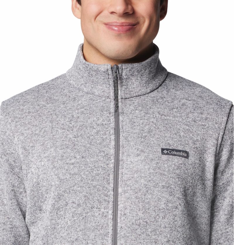 Casaca-Para-Hombre-Fleece-Cierre-Completo-Alto-Pass™-Gris-Columbia