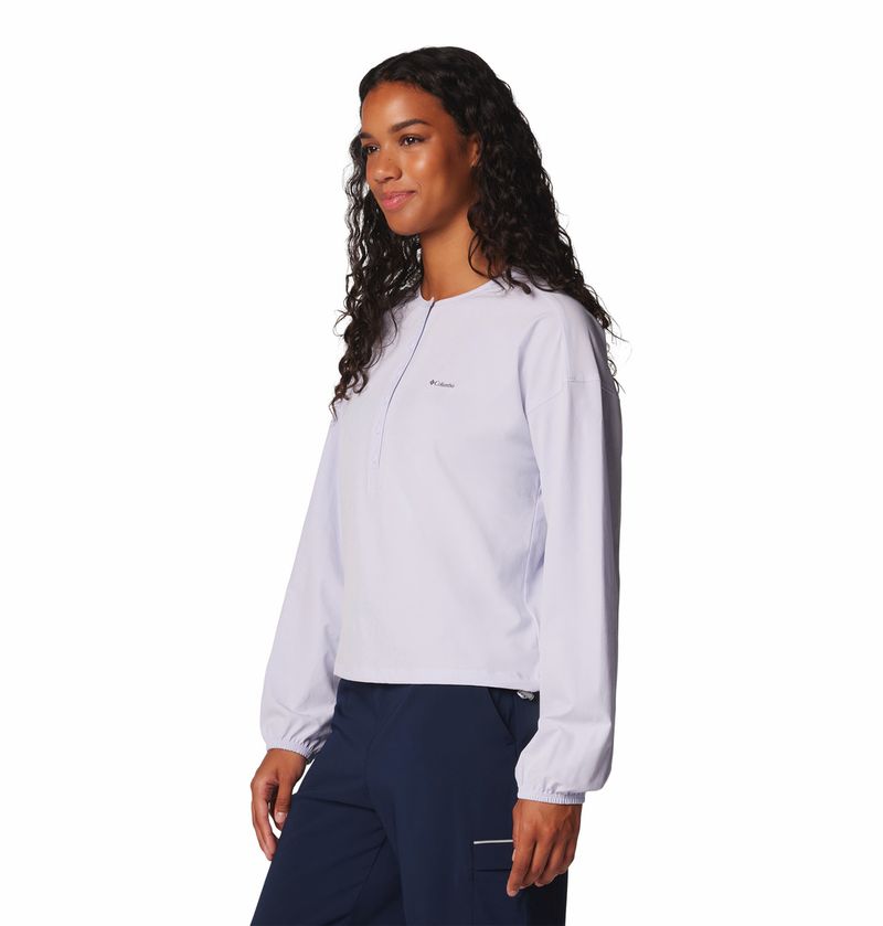 Polo-Para-Mujer-Manga-Larga-Boundless-Adventure™-Morado-Columbia