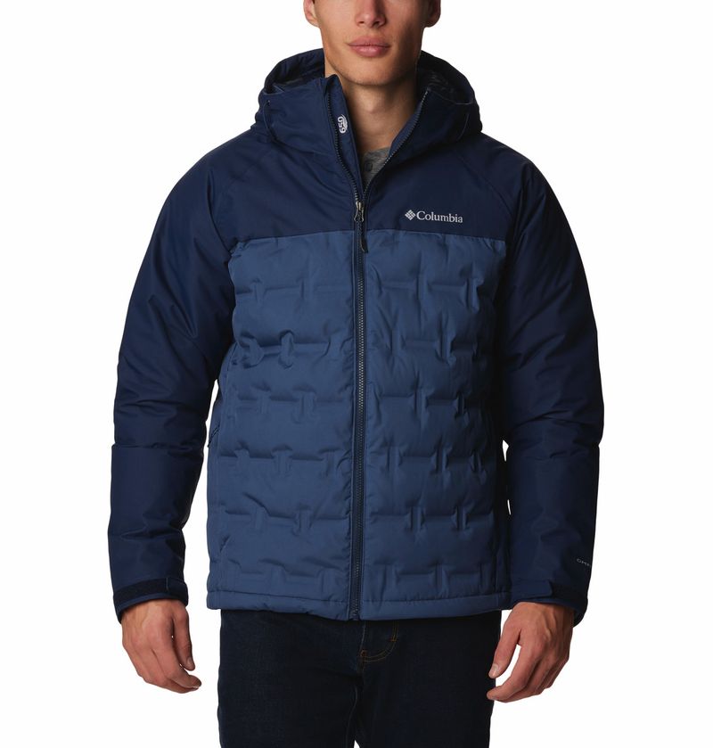 Casaca-Para-Hombre-De-Plumas-Con-Capucha-Grand-Trek™-III-Azul-Columbia
