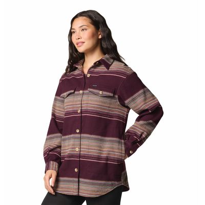 Blusa Para Mujer Manga Larga Calico Basin™ Guinda Columbia