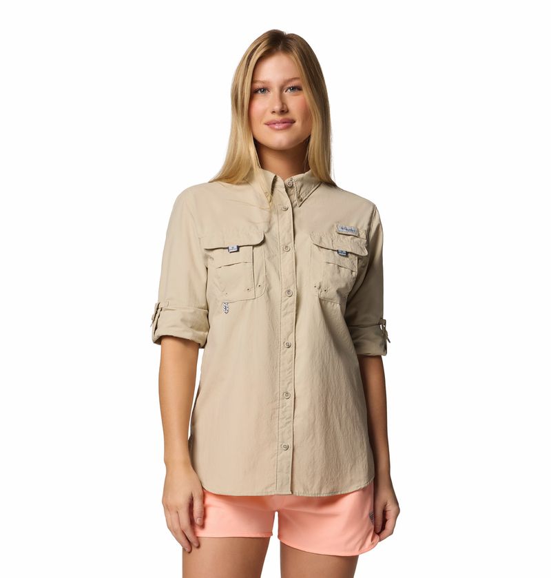 Blusa-Para-Mujer-Manga-Larga-PFG-Bahama™-ll-Beige-Columbia