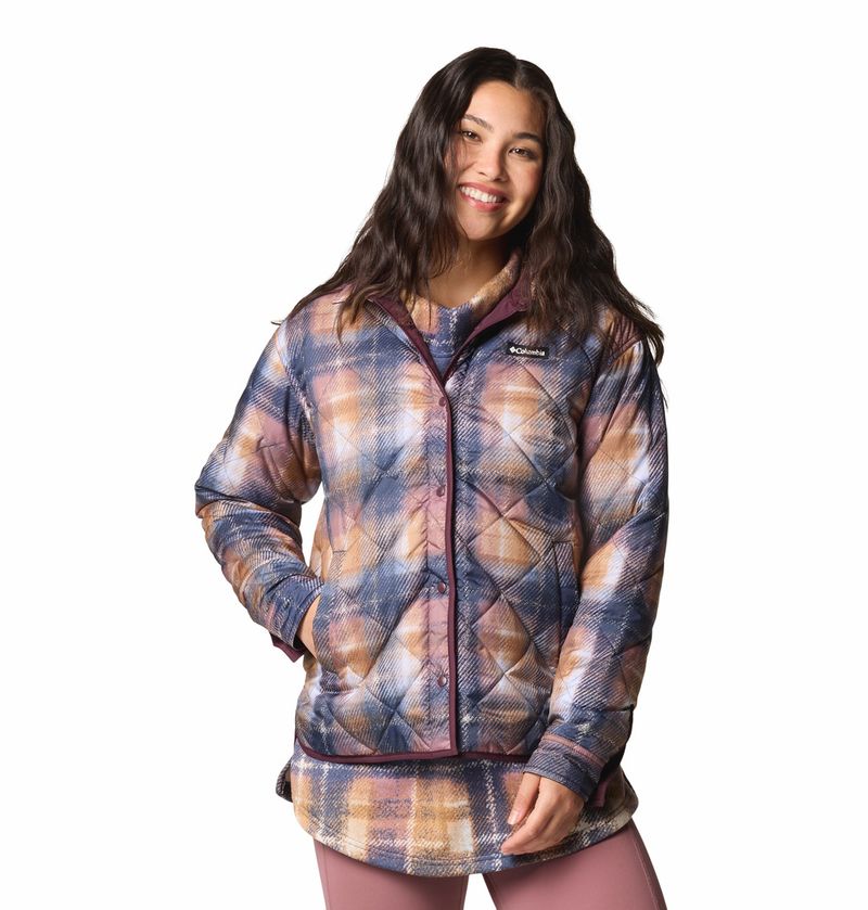 Casaca-Para-Mujer-Sintetica-Reversible-Longhorn-Ridge™-Guinda-Columbia