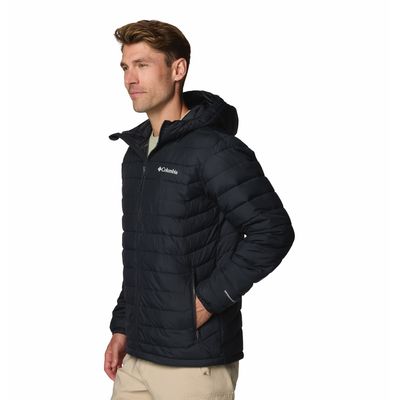Casaca Para Hombre Sintética Con Capucha Powder Lite™ ll Negra Columbia