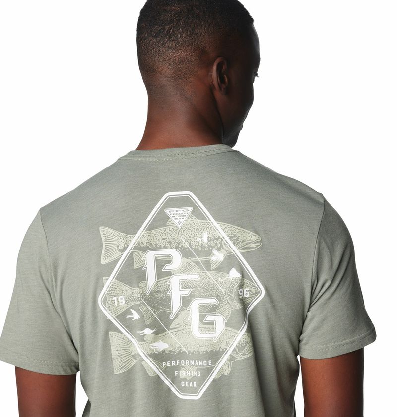 Polo-Para-Hombre-Manga-Corta-PFG™-Tarpon-Rise-Verde-Columbia