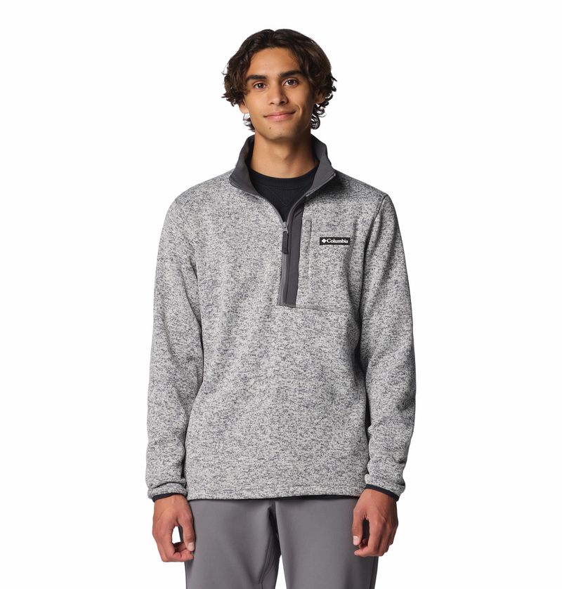 Polar-Para-Hombre-1-2-Cierre-Sweater-Weather™-Gris-Columbia