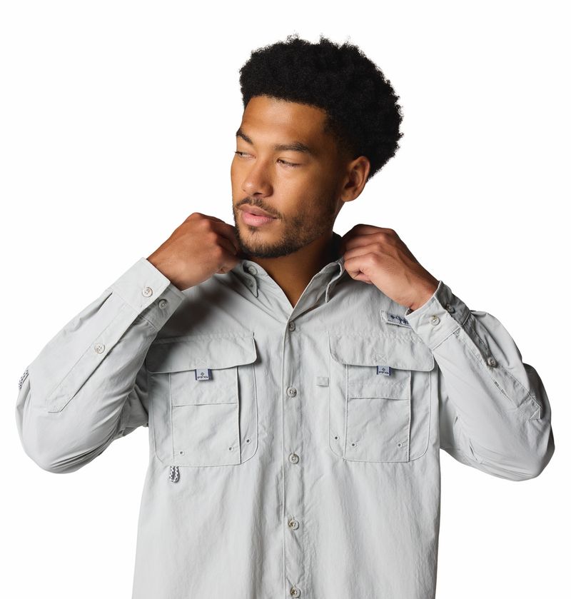 Camisa-Para-Hombre-Manga-Larga-PFG-Bahama™-ll-Gris-Columbia