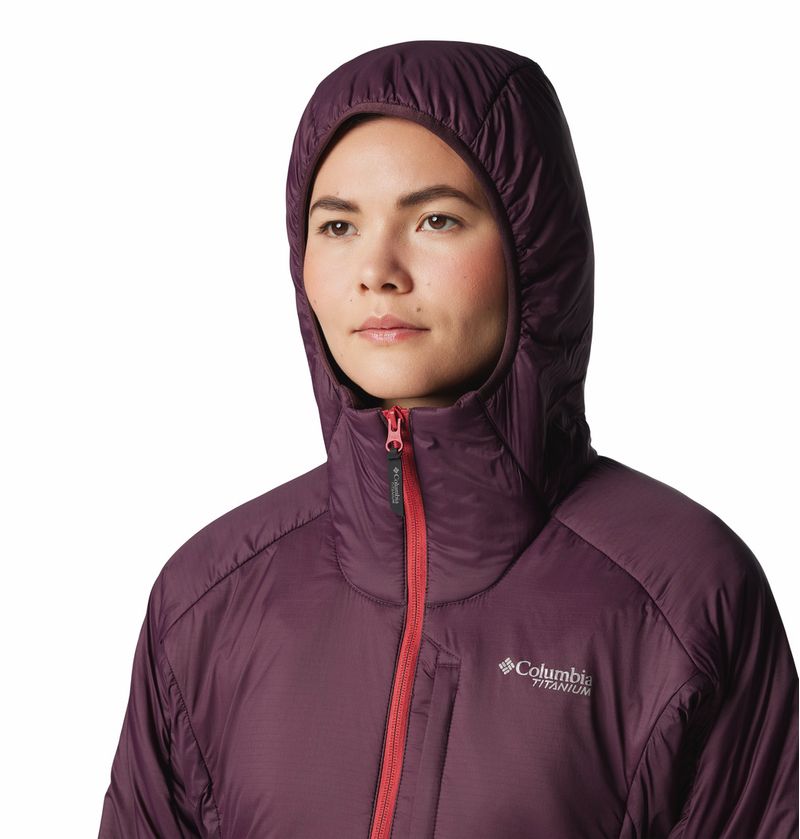 Casaca-Para-Mujer-Sintetica-Silver-Leaf™-ll-Guinda-Columbia