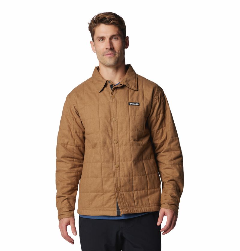 Camisa-Para-Hombre-Manga-Larga-Landroamer™-Marron-Columbia