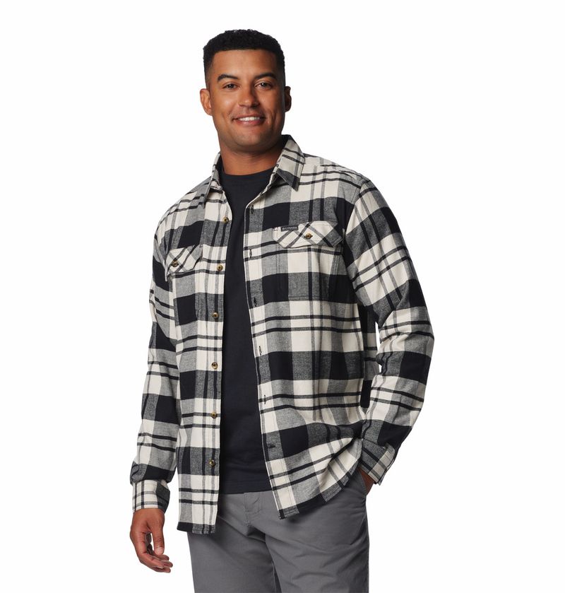 Camisa-Para-Hombre-De-Franela-Manga-Larga-Flare-Gun™-Negra-Columbia