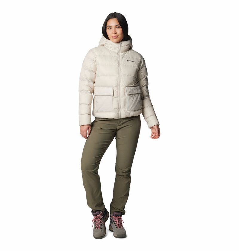 Casaca-Para-Mujer-De-Plumas-Con-Capucha-Harmony-Falls™-Beige-Columbia