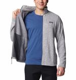 Casaca-Para-Hombre-Fleece-Cierre-Completo-Alto-Pass™-Gris-Columbia