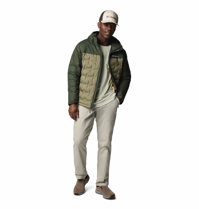 Casaca-Para-Hombre-De-Plumas-Con-Capucha-Grand-Trek™-III-Verde-Columbia
