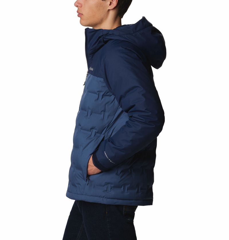Casaca-Para-Hombre-De-Plumas-Con-Capucha-Grand-Trek™-III-Azul-Columbia