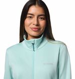 Casaca-Para-Mujer-Fleece-Cierre-Completo-Park-View™-Celeste-Columbia