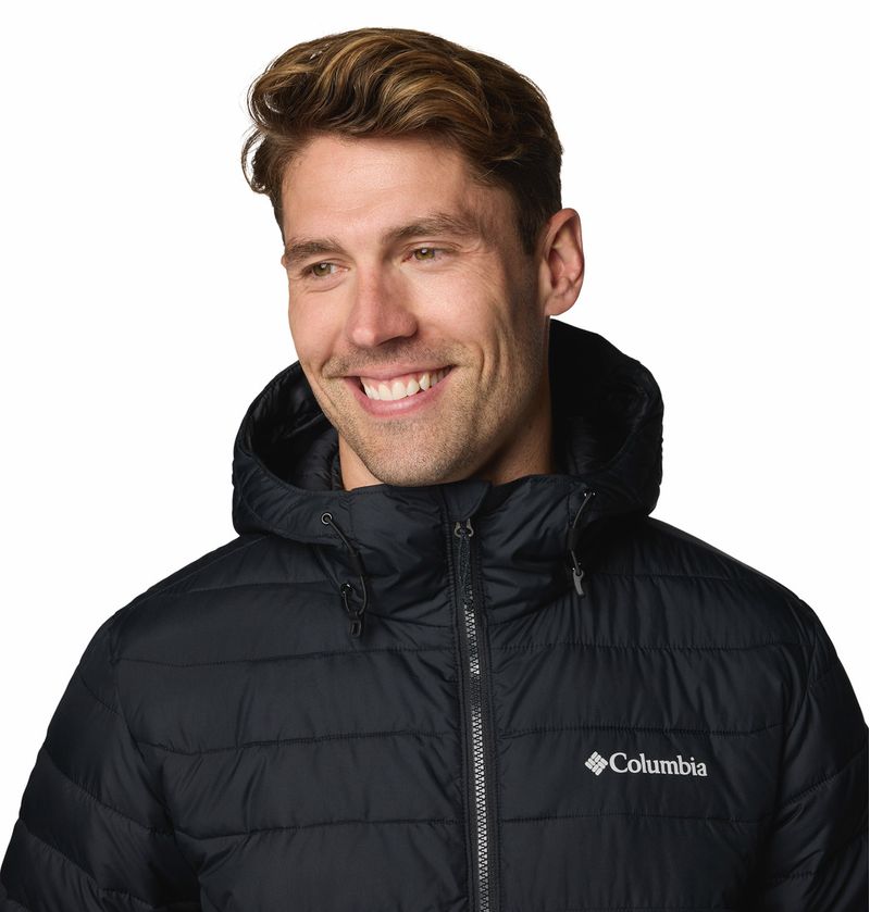 Casaca-Para-Hombre-Sintetica-Con-Capucha-Powder-Lite™-ll-Negra-Columbia