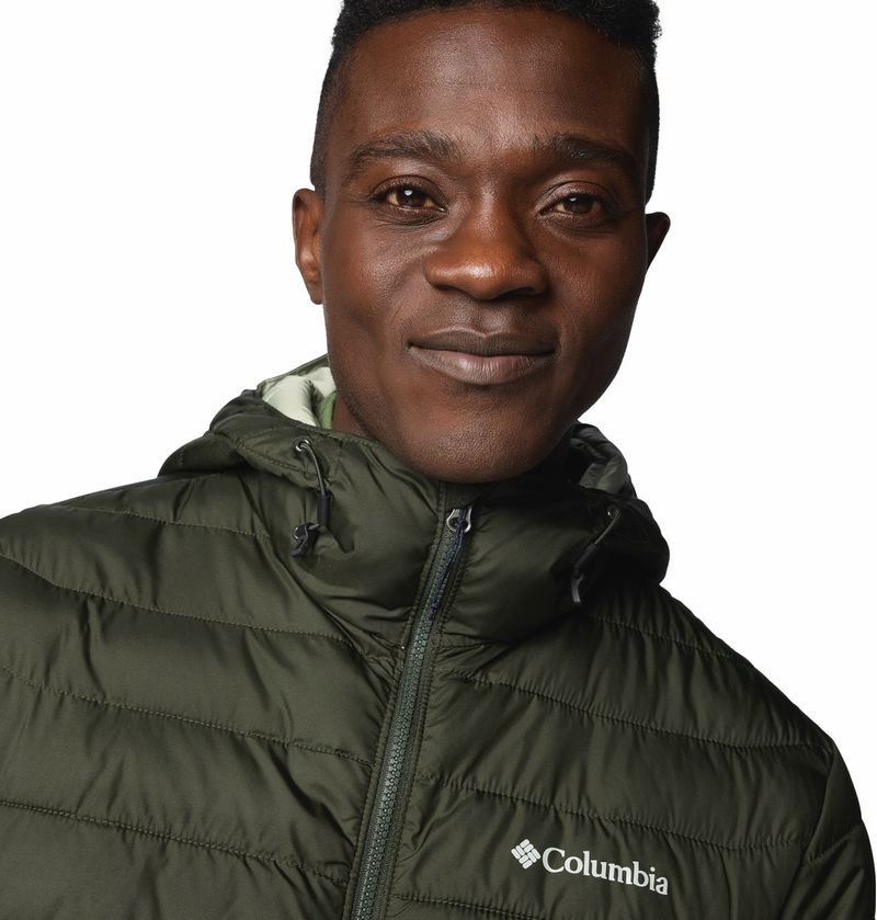 Casaca-Para-Hombre-Sintetica-Con-Capucha-Powder-Lite™-ll-Verde-Columbia