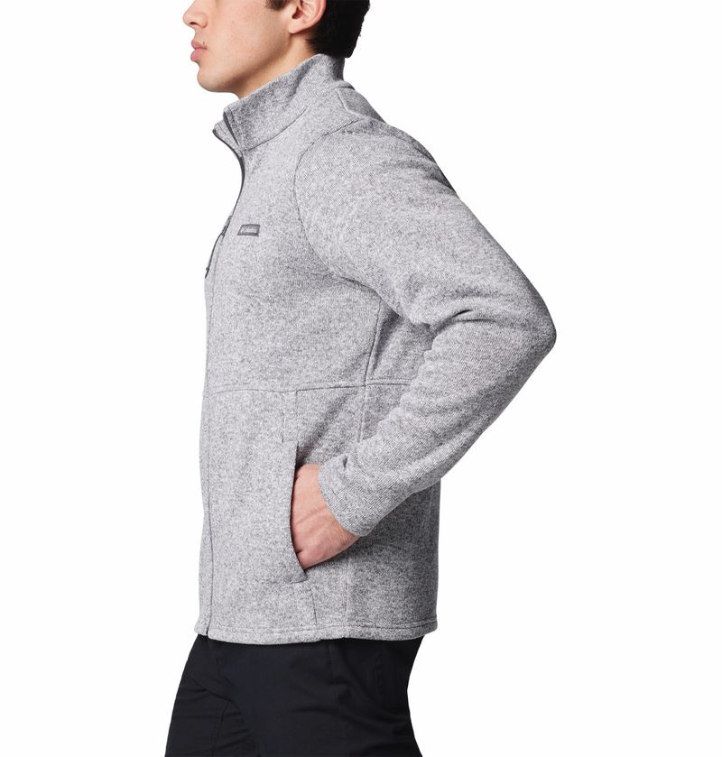 Casaca-Para-Hombre-Fleece-Cierre-Completo-Alto-Pass™-Gris-Columbia