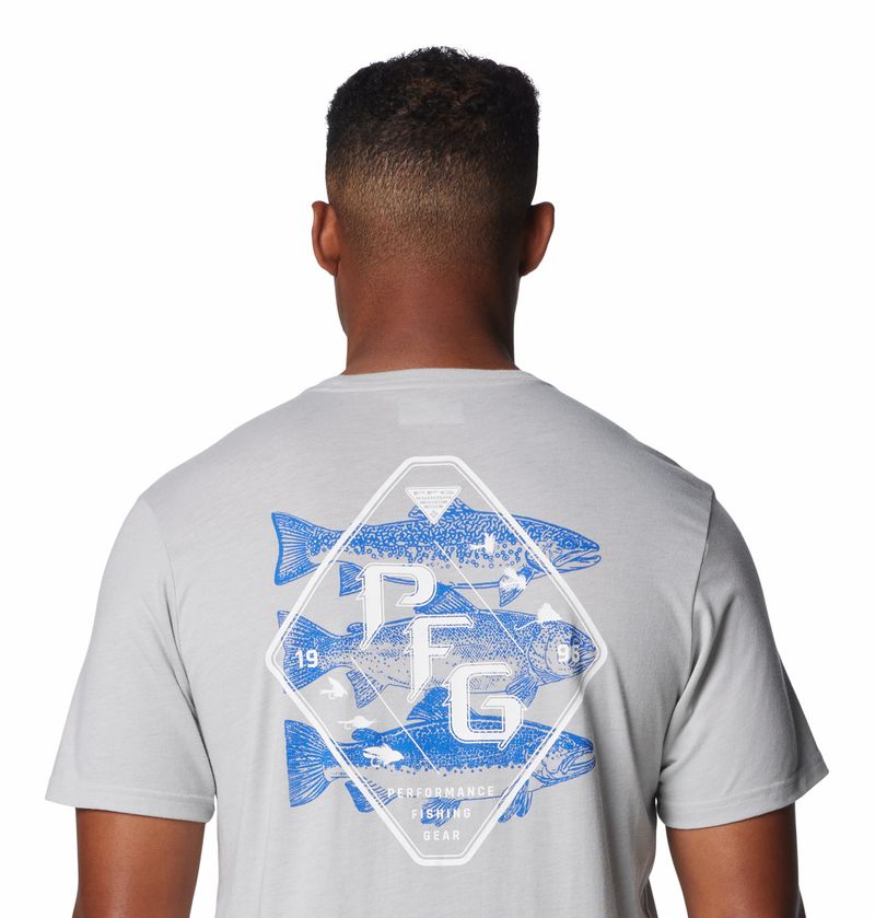 Polo-Para-Hombre-Manga-Corta-PFG™-Tarpon-Rise-Negro-Columbia