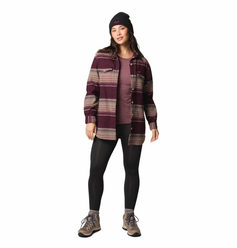 Blusa-Para-Mujer-Manga-Larga-Calico-Basin™-Guinda-Columbia