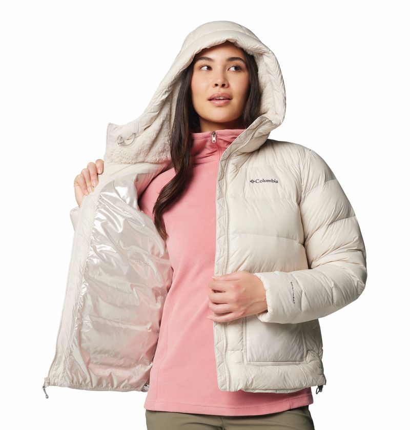 Casaca-Para-Mujer-De-Plumas-Con-Capucha-Harmony-Falls™-Beige-Columbia
