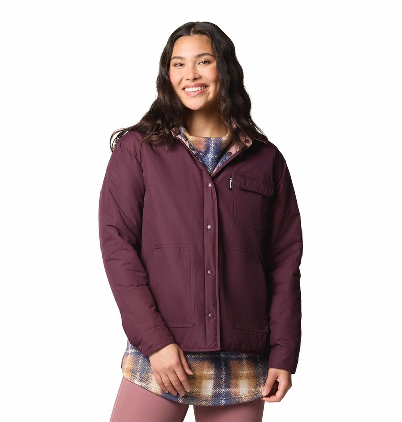 Casaca-Para-Mujer-Sintetica-Reversible-Longhorn-Ridge™-Guinda-Columbia