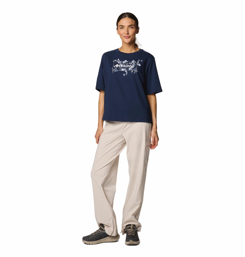 Polo-Para-Mujer-Manga-Corta---Plus-Size-North-Cascades™-Azul-Columbia
