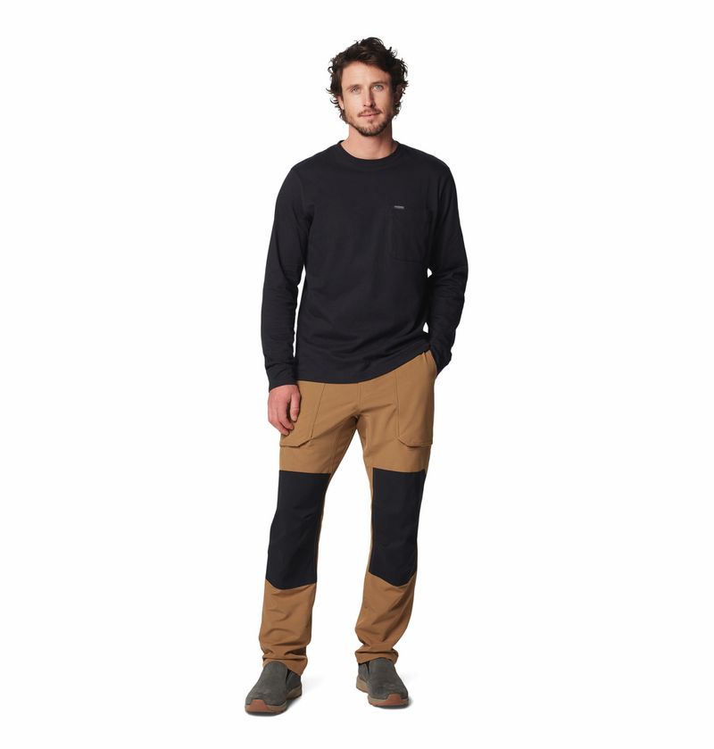 Polo-Para-Hombre-Manga-Larga-Landroamer™-Negro-Columbia