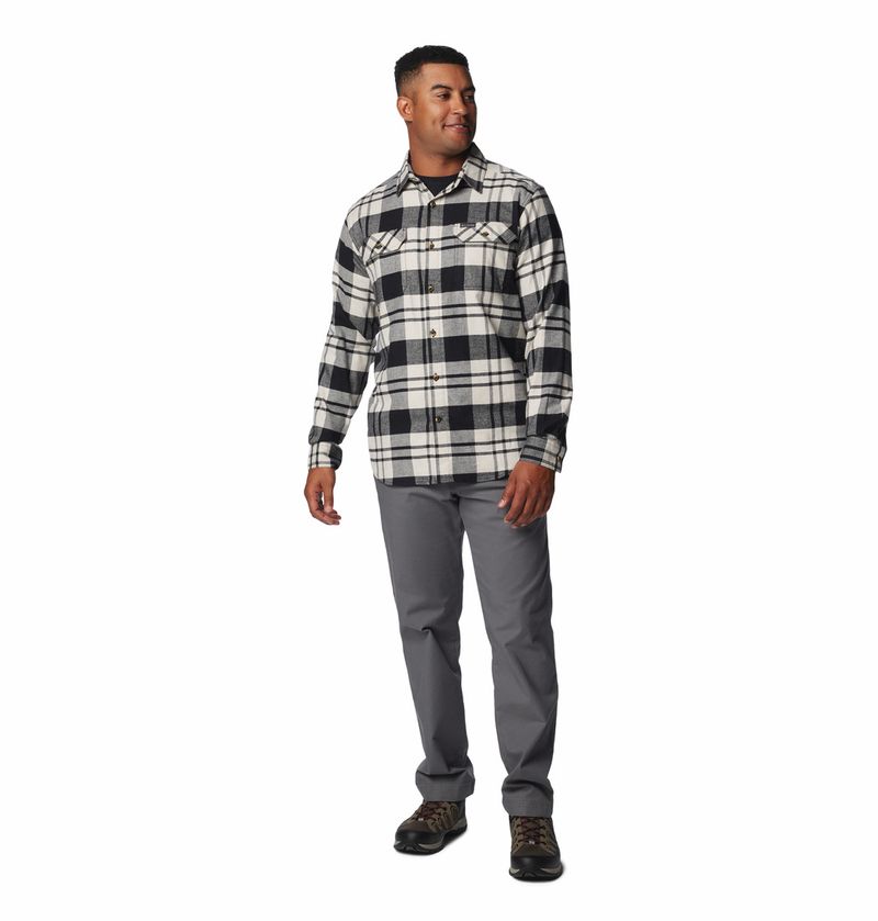 Camisa-Para-Hombre-De-Franela-Manga-Larga-Flare-Gun™-Negra-Columbia