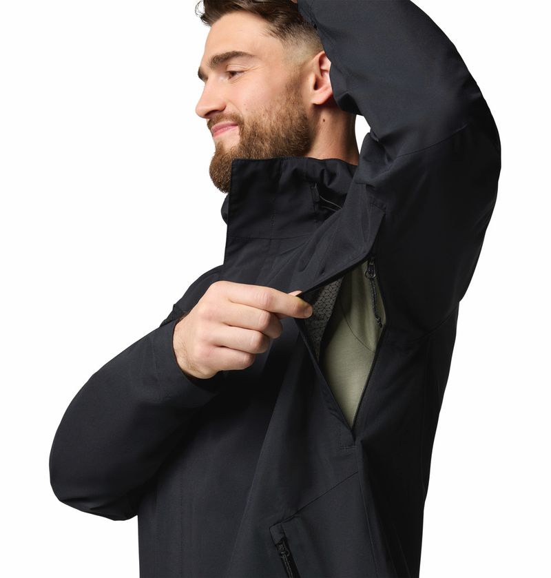 Casaca-Para-Hombre-Impermeable-Earth-Explorer™-ll-Negra-Columbia