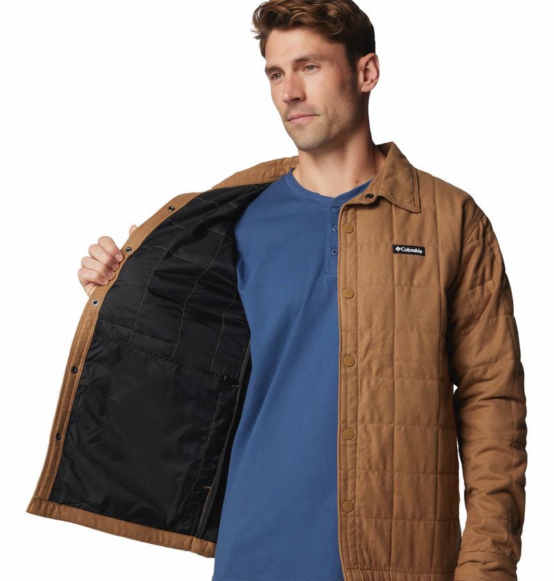 Camisa-Para-Hombre-Manga-Larga-Landroamer™-Marron-Columbia