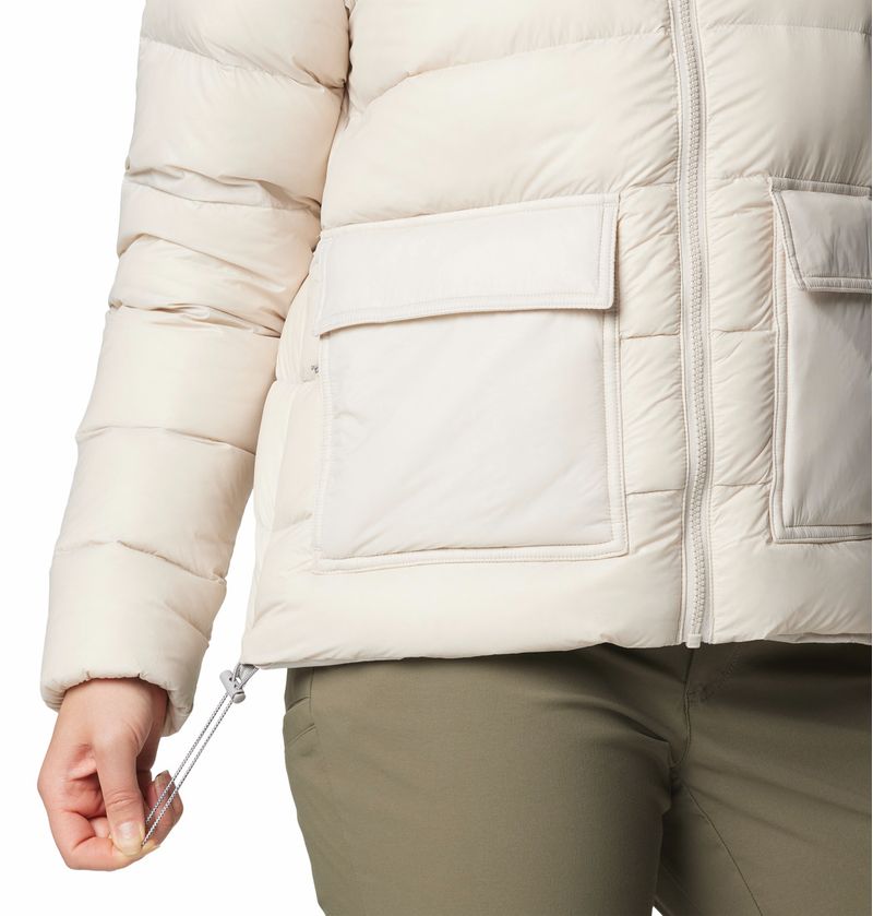 Casaca-Para-Mujer-De-Plumas-Con-Capucha-Harmony-Falls™-Beige-Columbia