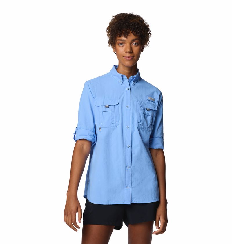 Blusa-Para-Mujer-Manga-Larga-PFG-Bahama™-ll-Celeste-Columbia