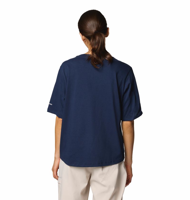 Polo-Para-Mujer-Manga-Corta---Plus-Size-North-Cascades™-Azul-Columbia