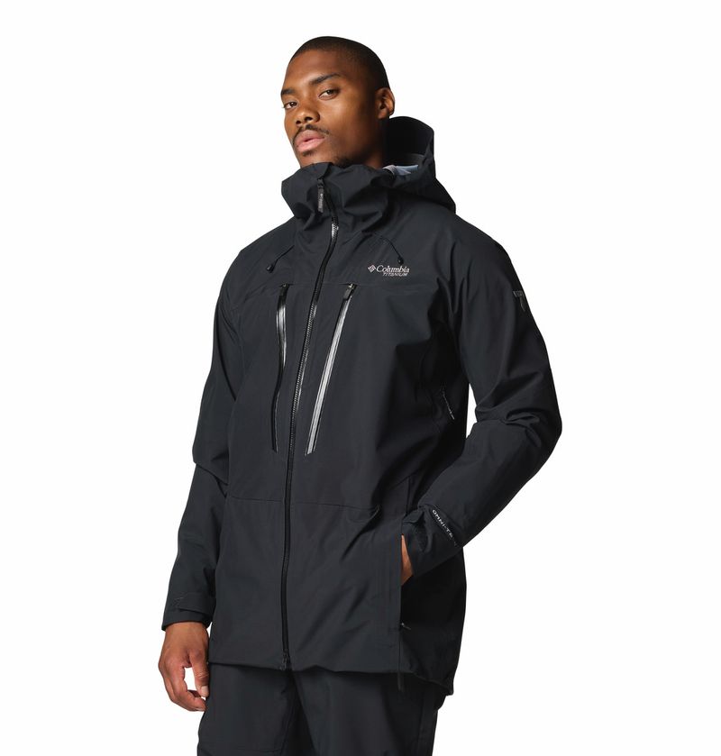 Casaca-Para-Hombre-Impermeable-Platinum-Peak™-ll-3L-Negra-Columbia