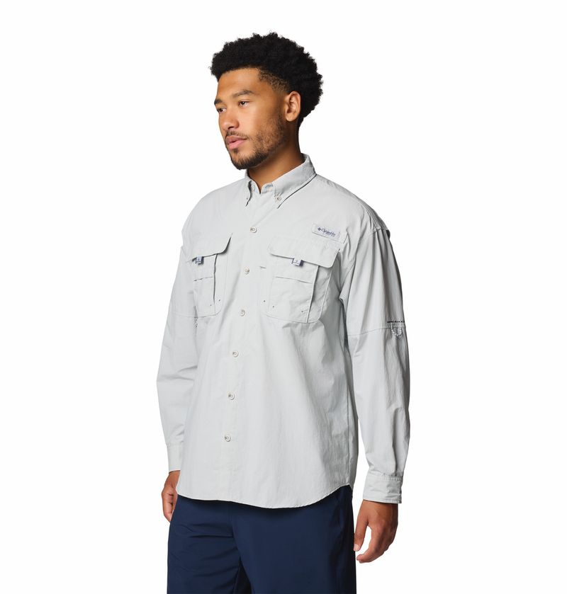 Camisa-Para-Hombre-Manga-Larga-PFG-Bahama™-ll-Gris-Columbia