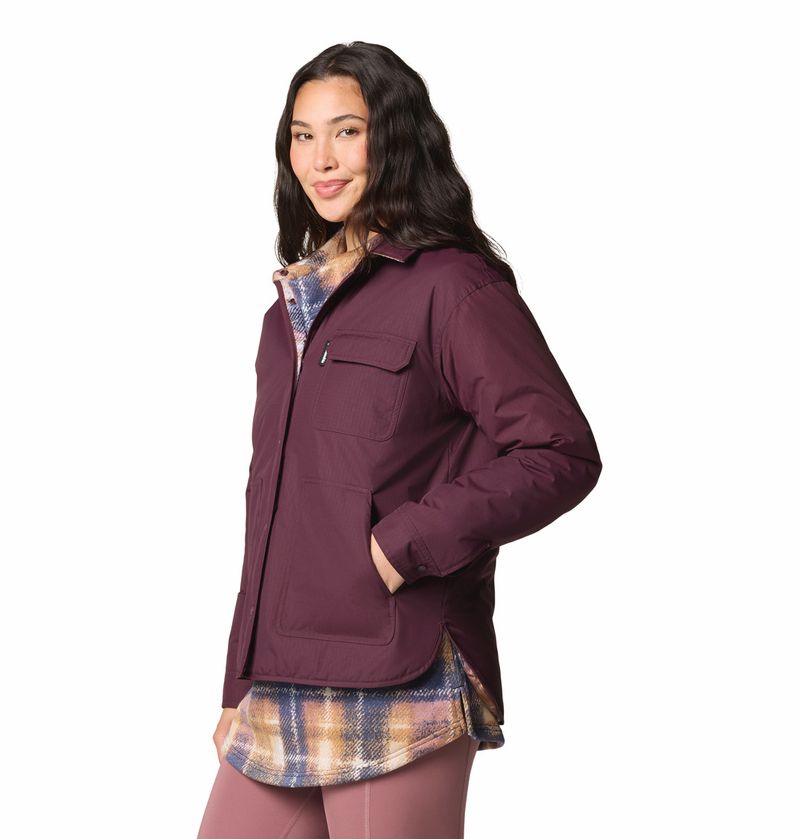 Casaca-Para-Mujer-Sintetica-Reversible-Longhorn-Ridge™-Guinda-Columbia