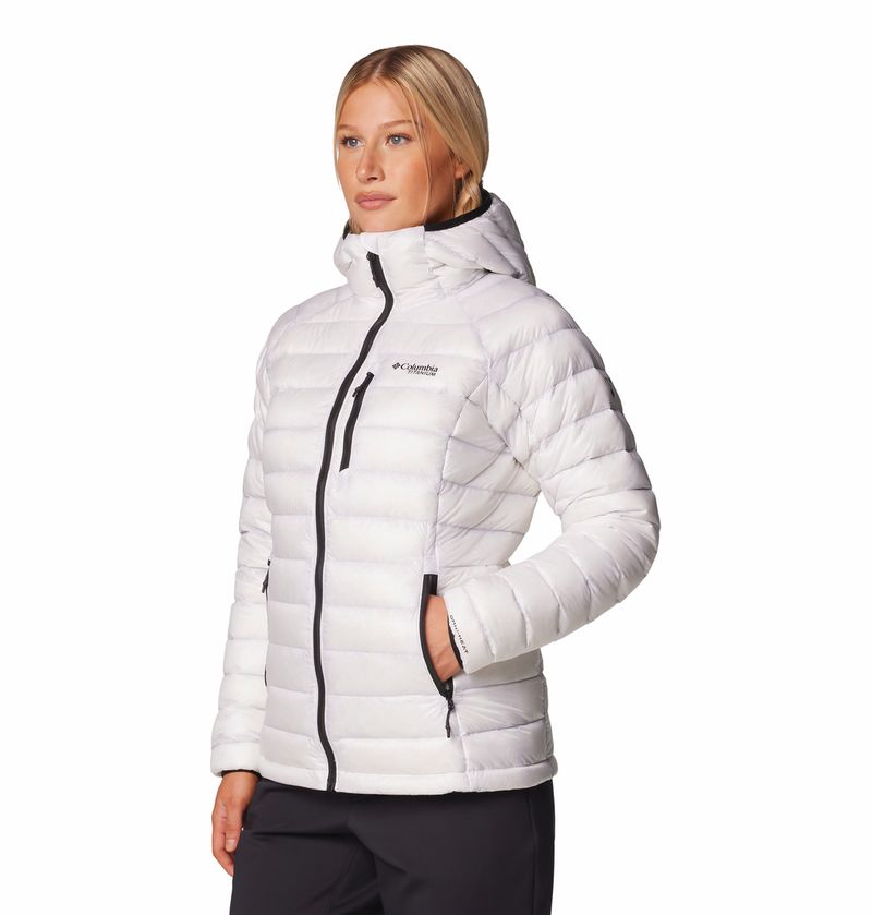 Casaca-Para-Mujer-De-Plumas-Con-Capucha-Arctic-Crest™-Blanca-Columbia