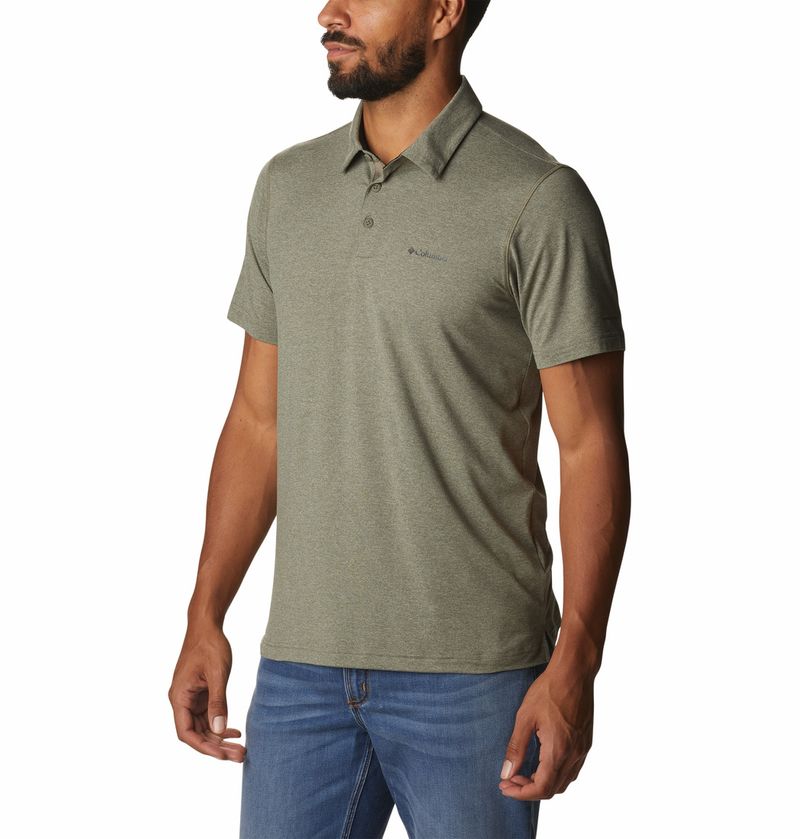 Polo-Para-Hombre-Pique-Tech-Trail™-Verde-Columbia