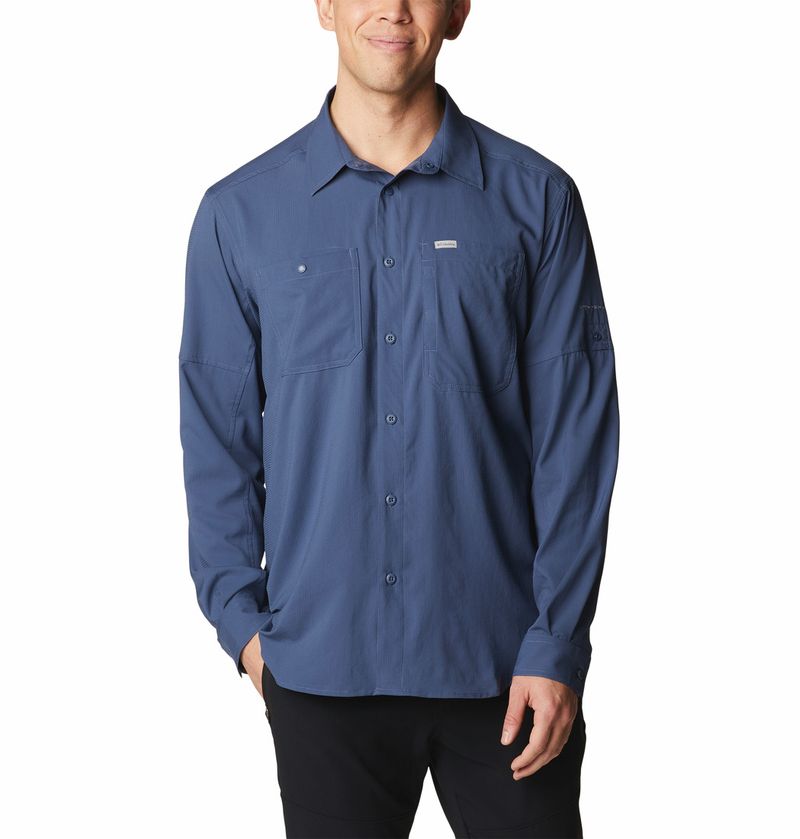 Camisa-Para-Hombre-Manga-Larga-Silver-Ridge™-Utility-Lite-Azul-Columbia