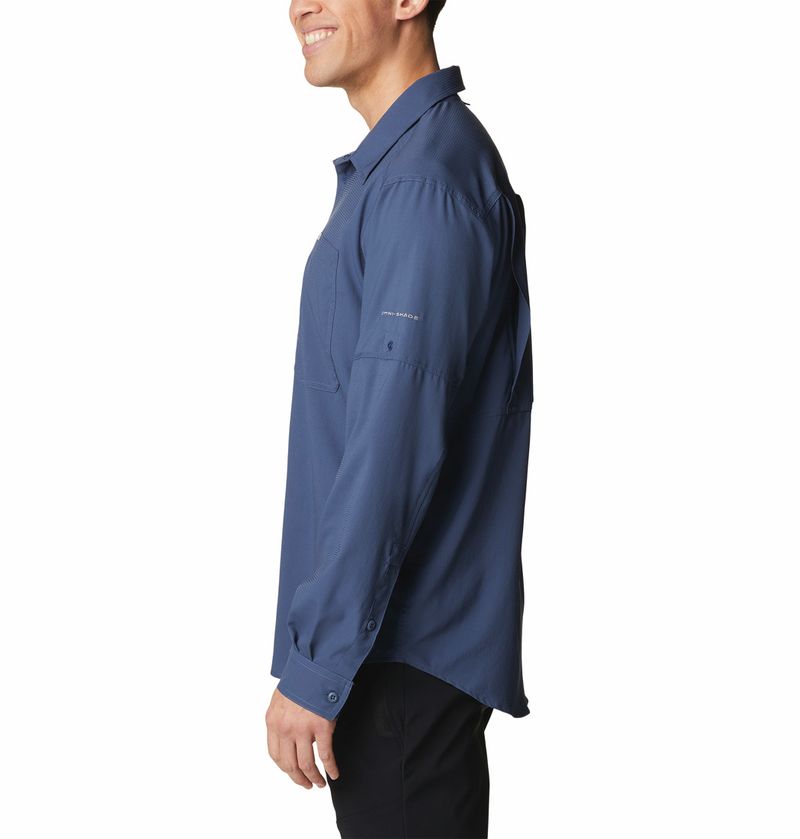 Camisa-Para-Hombre-Manga-Larga-Silver-Ridge™-Utility-Lite-Azul-Columbia