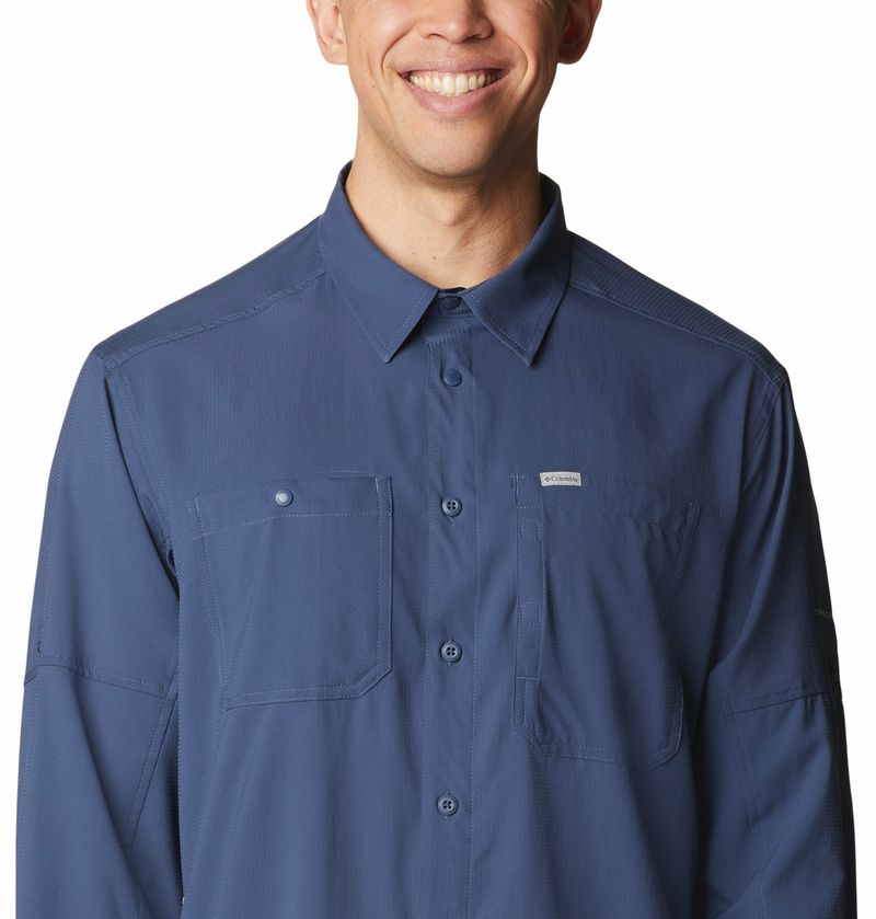 Camisa-Para-Hombre-Manga-Larga-Silver-Ridge™-Utility-Lite-Azul-Columbia
