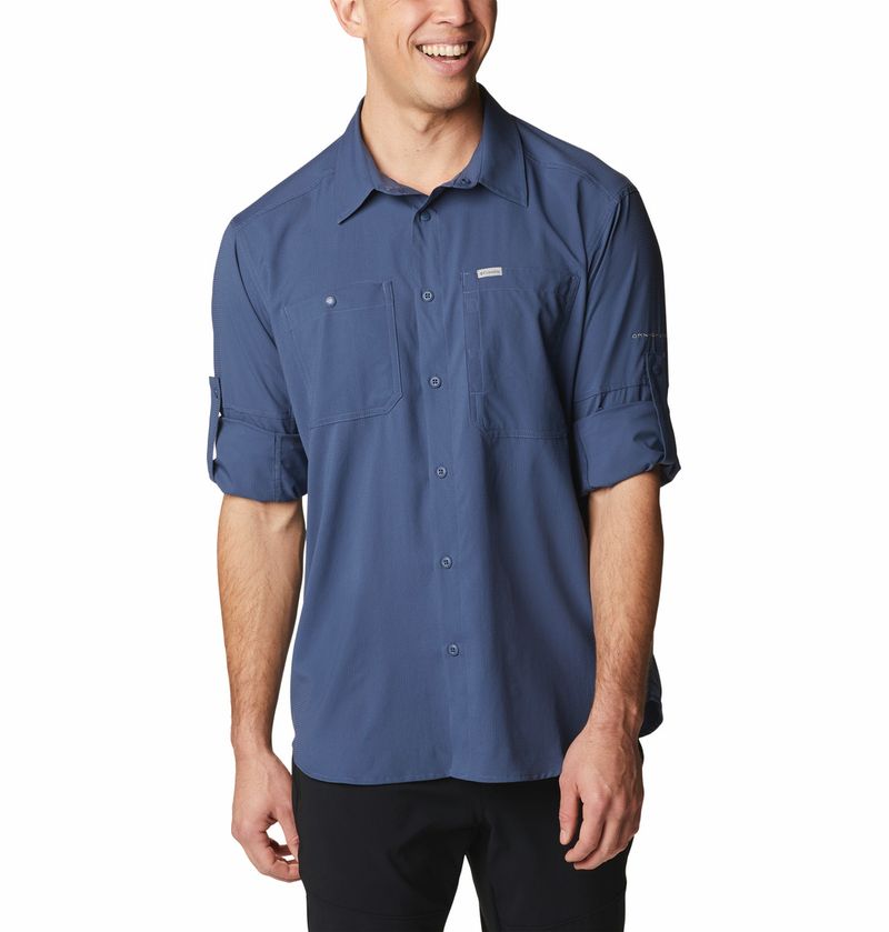 Camisa-Para-Hombre-Manga-Larga-Silver-Ridge™-Utility-Lite-Azul-Columbia