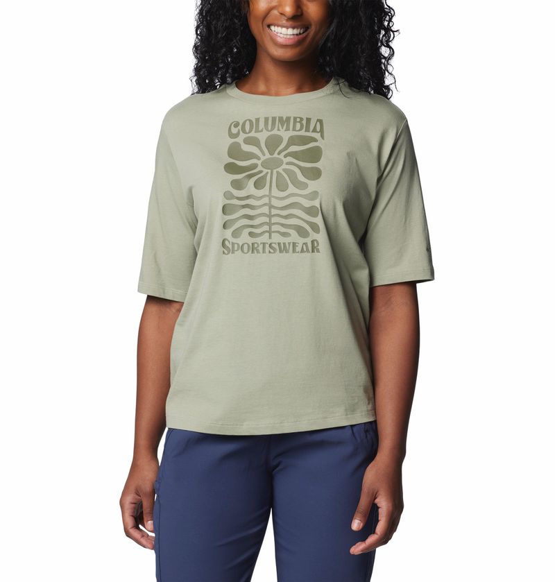 Polo-Para-Mujer-Manga-Corta-North-Cascades™-Verde-Columbia